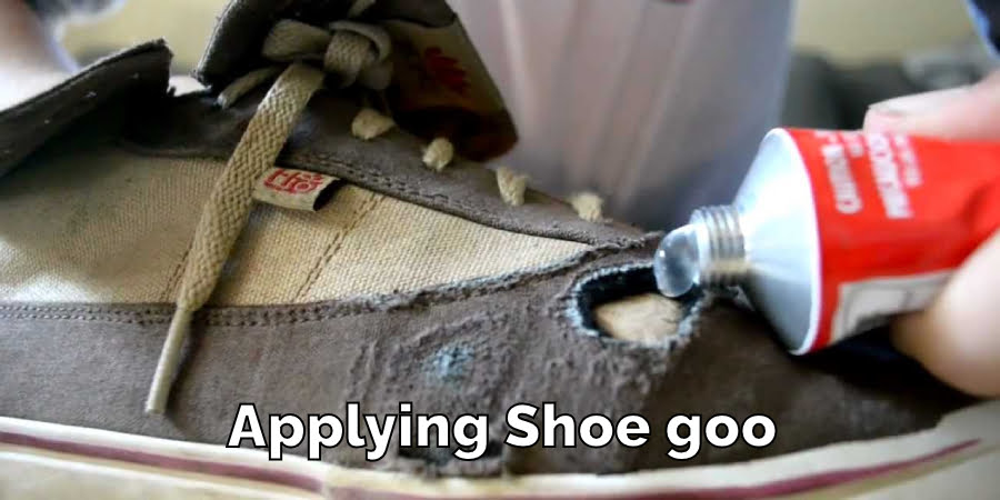 Applying Shoe Goo