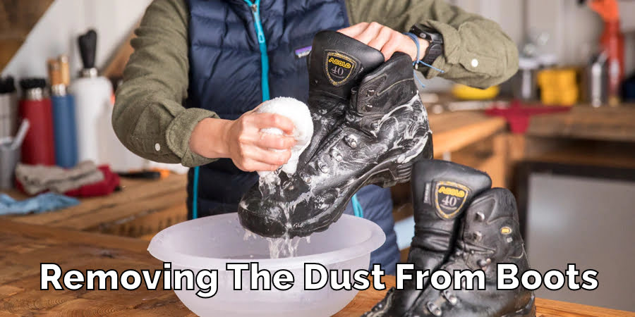 Removing The Dust From Boots